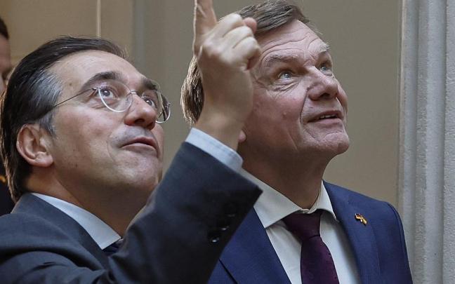 El ministro de Asuntos Exteriores, José Manuel Albares, con su homólogo alemán, Johann Wadephul.