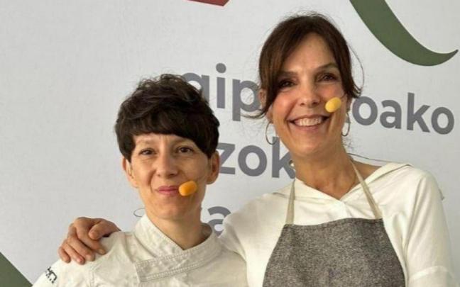 Anne Otegi y Aitziber Aizpuru.