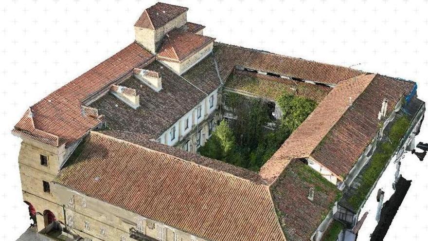 Obras de la cubierta de la antigua residencia Uribarri