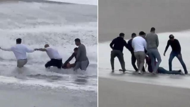 La fuerza de una ola puede sorprender incluso a quienes permanecen cerca de la orilla, especialmente cuando el estado del mar es adverso.
