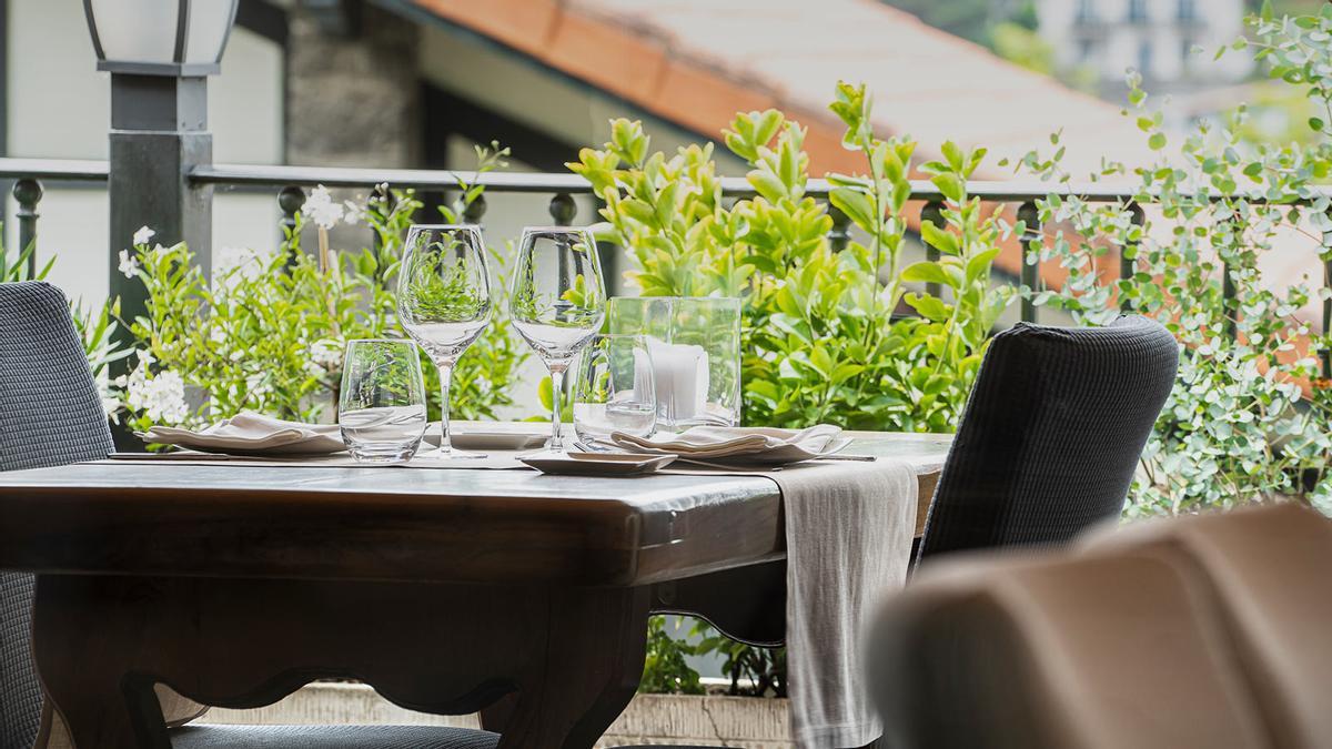 La terraza de Zelai Txiki.