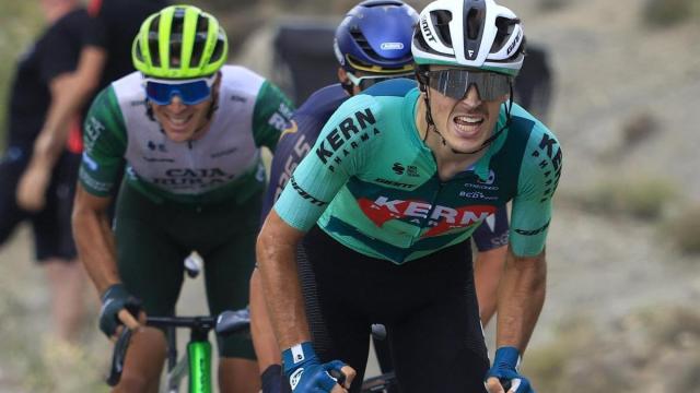 Urko Berrade, uno de los ciclistas mas destacados del Kern Pharma.