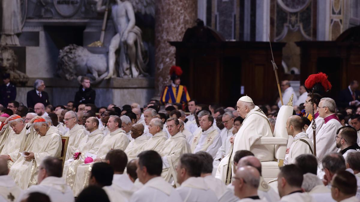 El papa Francisco, en la misa de Cuaresma