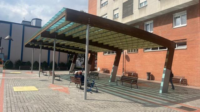 La zona de descanso con bancos y cubierta de Soloarte será similar a la creada ya en Solobarria / Ayuntamiento de Basauri La zona de descanso con bancos y cubierta de Soloarte será similar a la creada ya en Solobarria