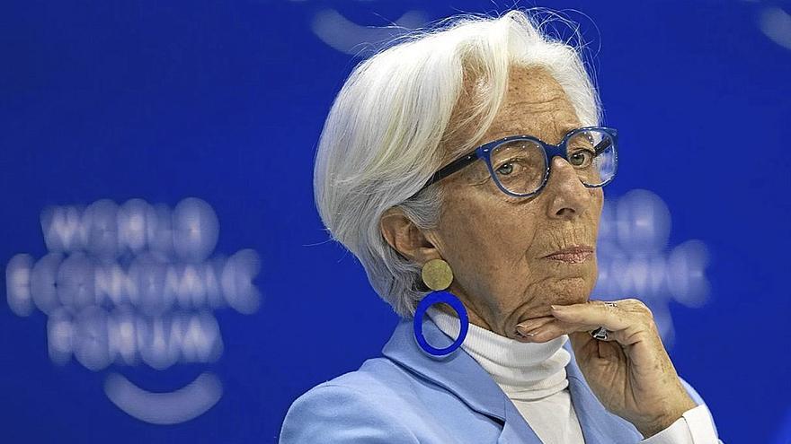 Christine Lagarde, durante su intervención en el Foro de Davos.