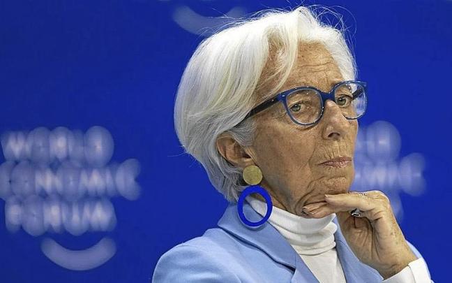 Christine Lagarde, durante su intervención en el Foro de Davos.