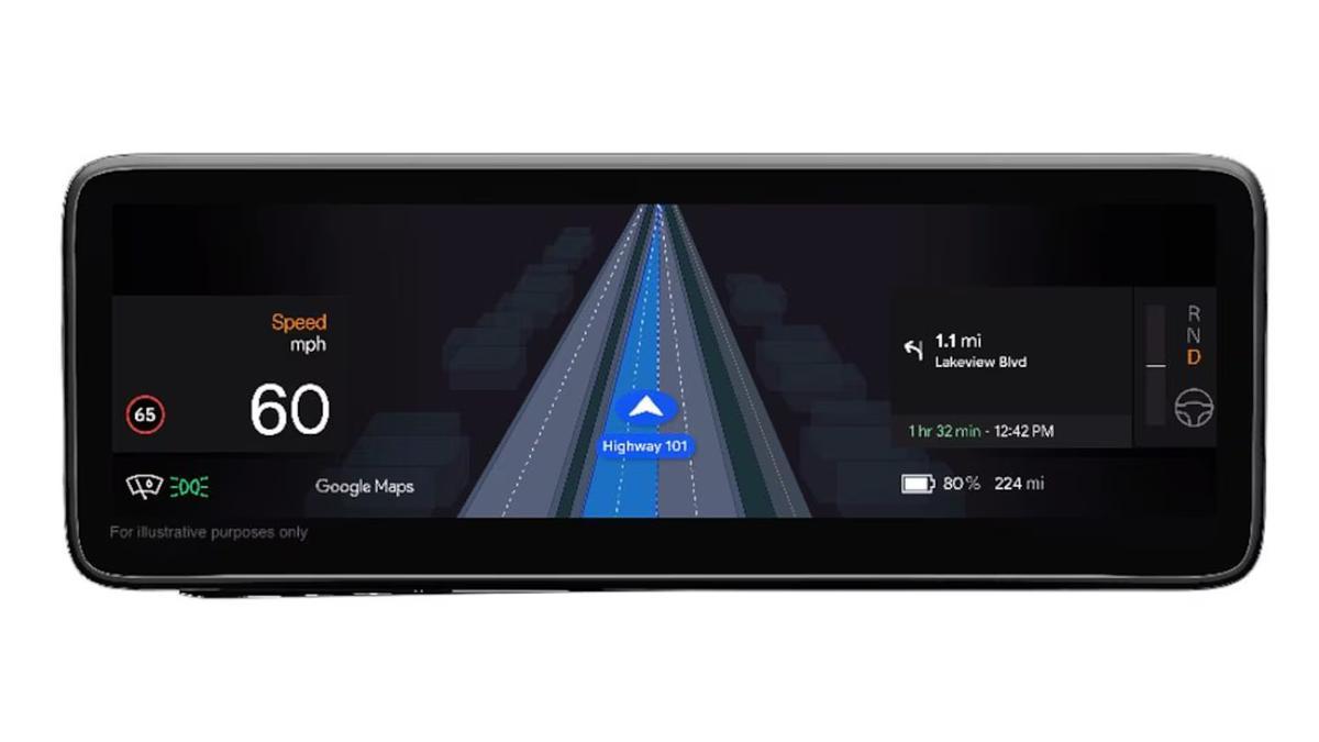 Así verán el 'indicador de carril en tiempo real' los usuarios de Google Maps que puedan acceder a esta función.