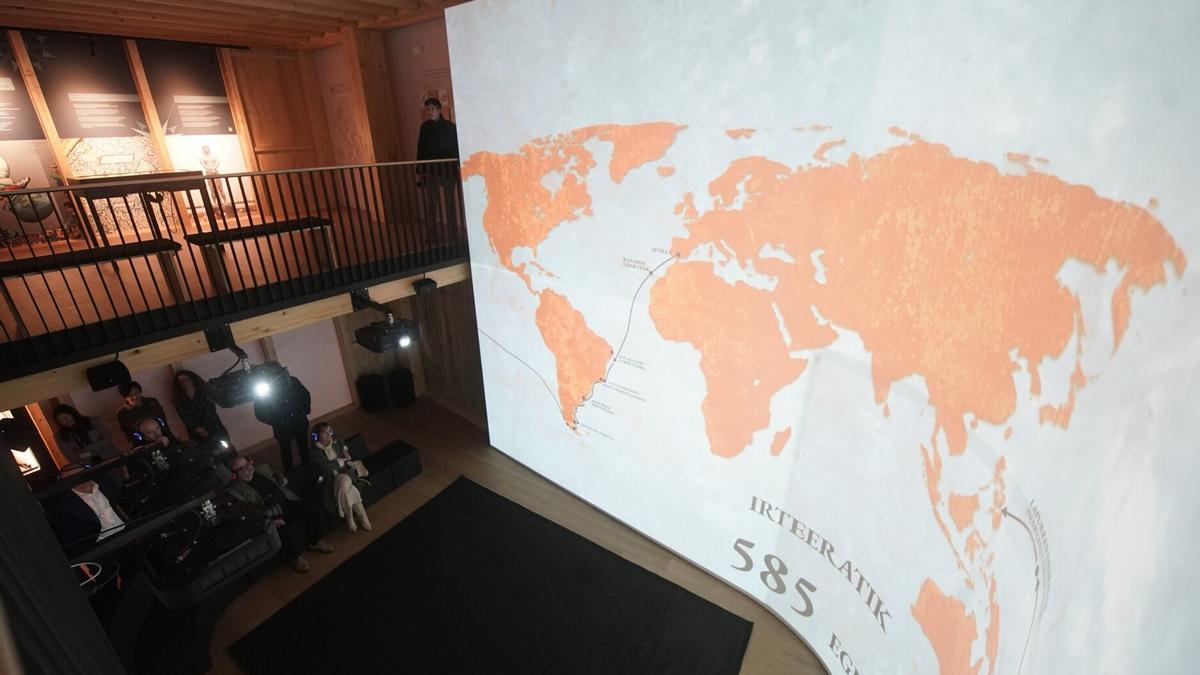 El "cine" dentro del espacio, visto desde la tercera planta.