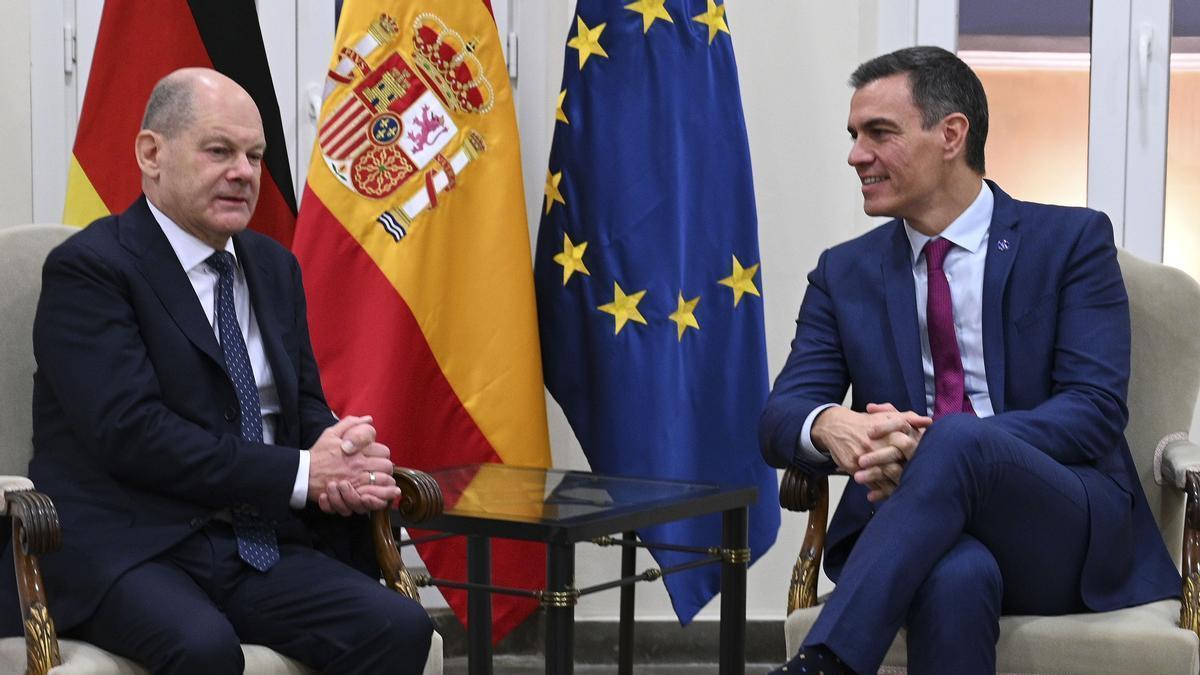 Sánchez ha mantenido este viernes un encuentro bilateral con el canciller federal de Alemania, Olaf Scholz, en la sede de la Subdelegación del Gobierno en Málaga.