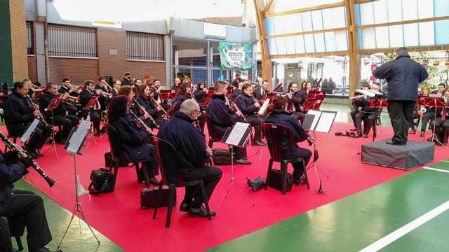La banda de Errenteria, en el concierto de Reyes.