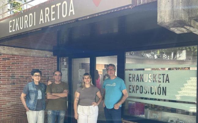 Ángela Lizundia Olalde, Rai Bikandi, Laura González y Javier López, cuatro de los ocho artistas que exponen en la exposición colectiva