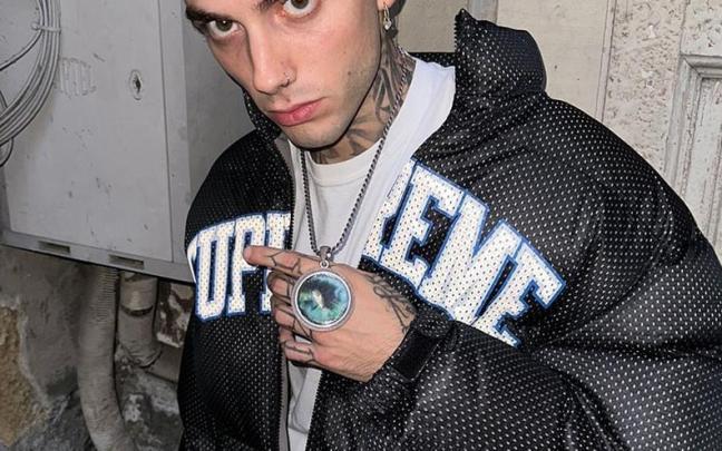 El rapero italiano Tony Boy, detenido en Milán por posesión de drogas y tenencia ilegal de armas.