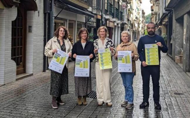 Presentación de la campaña de bonos que se pondrá en marcha en Azpeitia.