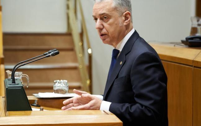 El lehendakari, Iñigo Urkullu, en el Parlamento Vasco