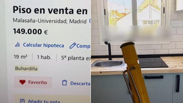 El anuncio de esta vivienda de 150.000 euros se vuelve viral por un detalle que nadie esperaba: solo tiene 19 metros cuadrados (y casi la mitad inhabitables).