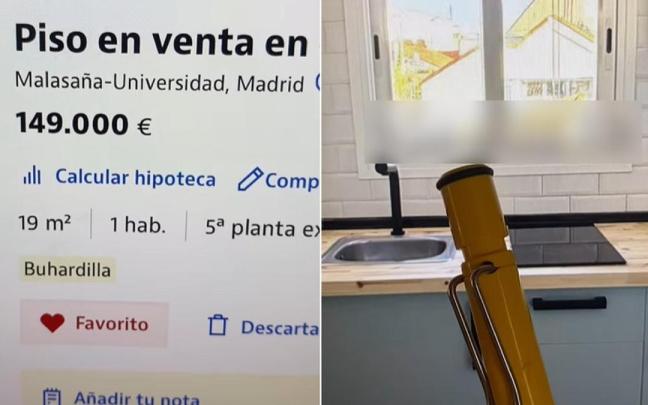 El anuncio de esta vivienda de 150.000 euros se vuelve viral por un detalle que nadie esperaba: solo tiene 19 metros cuadrados (y casi la mitad inhabitables).