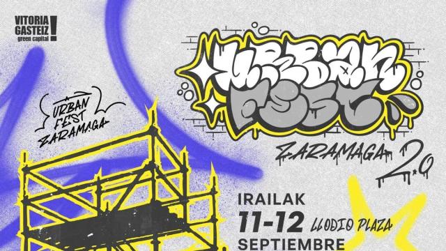 Urban Fest Zaramaga gazteentzako hiri-kulturaren jaialdia ospatuko da irailean Gasteizko Laudio plazan.