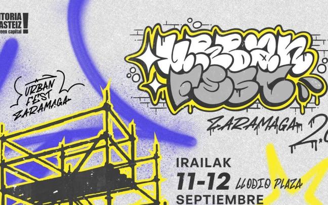 Urban Fest Zaramaga gazteentzako hiri-kulturaren jaialdia ospatuko da irailean Gasteizko Laudio plazan.