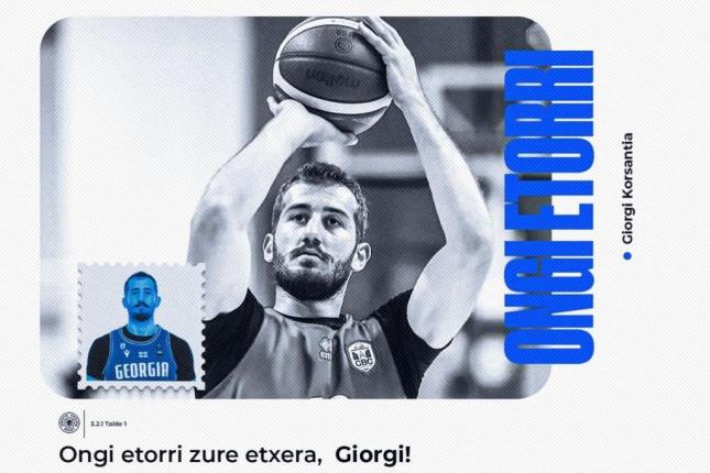 Giorgi Korsantia aterriza en San Sebastián (Foto: GBC) 