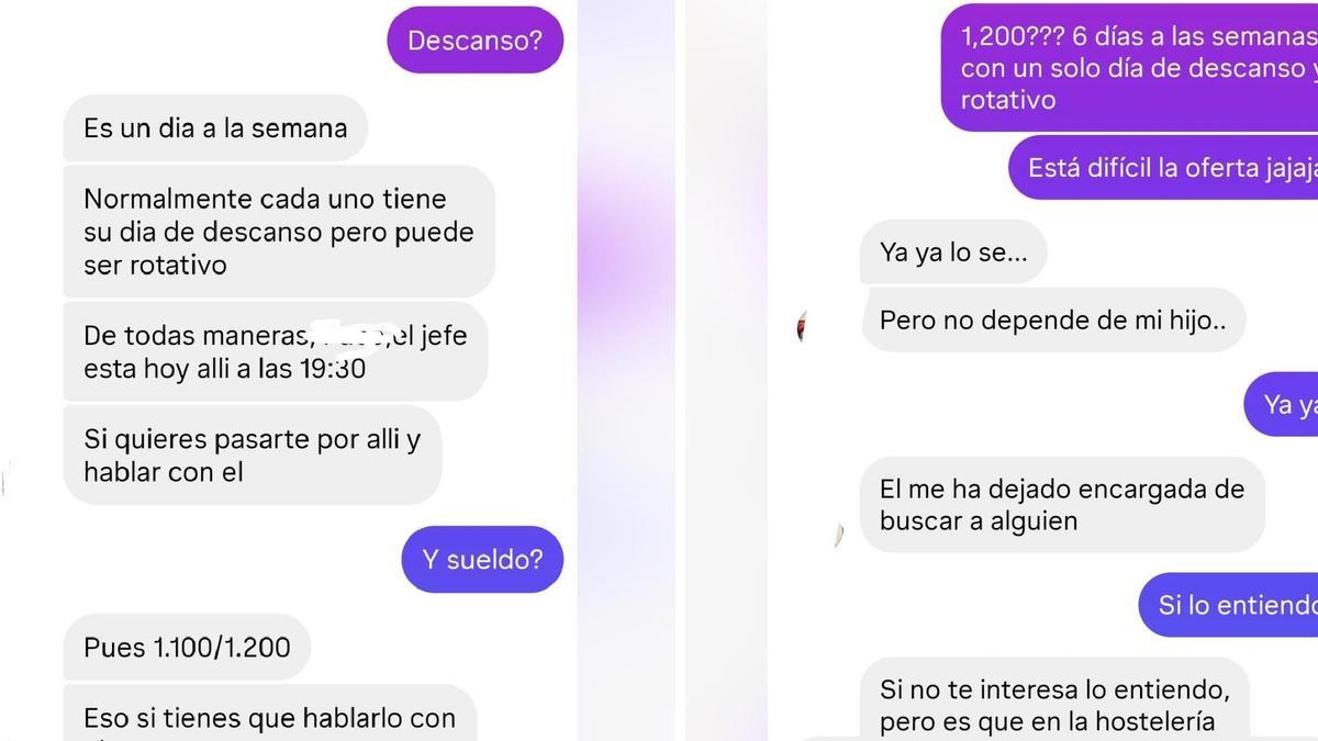Las duras condiciones no fueron del agrado del trabajador.