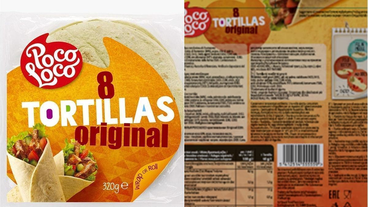El lote de tortillas afectado.