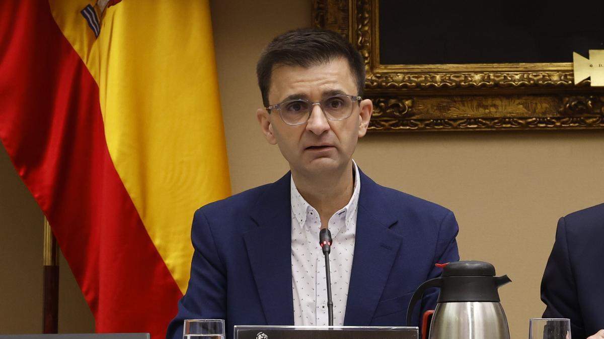 El presidente de RTVE, José Pablo López, durante la Comisión Mixta de Control Parlamentario de la Corporación RTVE.
