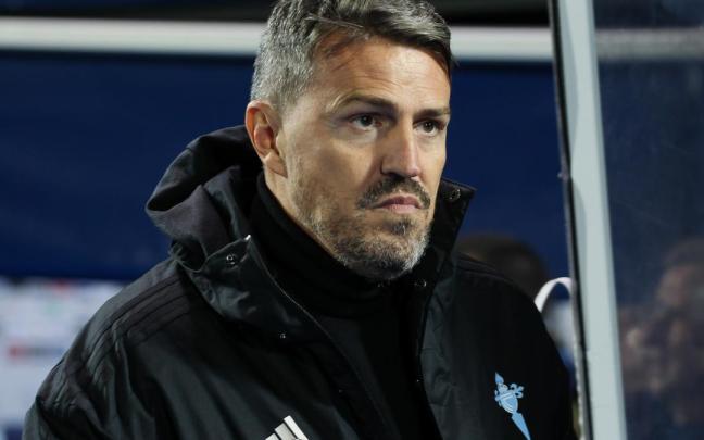 Óscar García, durante su etapa como entrenador del Celta, en la temporada 2019-20.