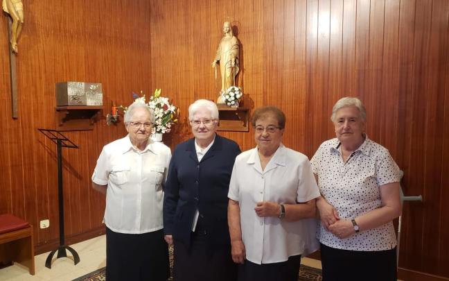 Las religiosas de Hijas de la Caridad que han sido trasladadas de Laudio a otras comunidades de Bizkaia
