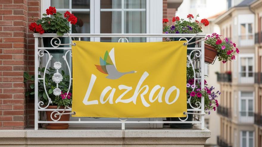Lazkaoko San Prudentzio jaietako bandera