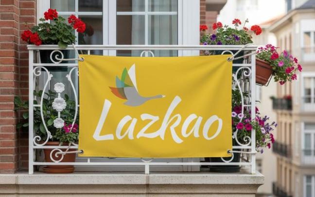 Lazkaoko San Prudentzio jaietako bandera