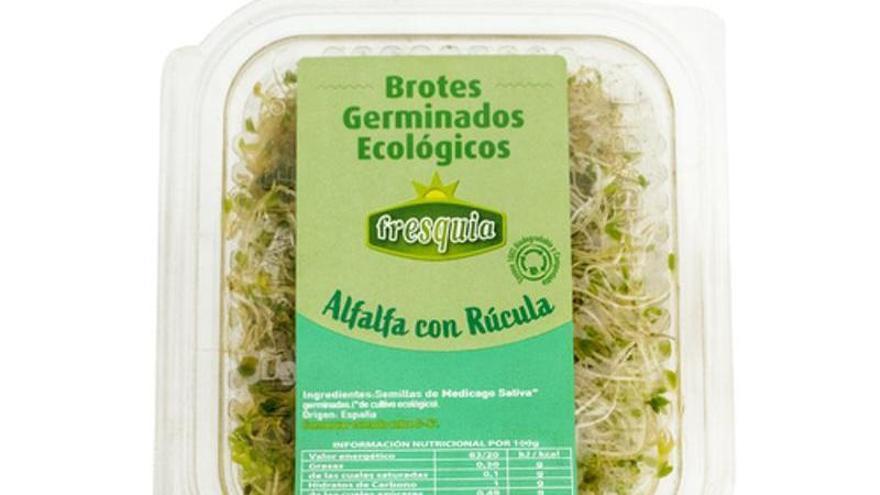 Brotes de alfalfa con rúcula de la marca Fresquia.