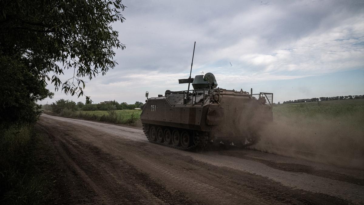 Un tanque ucraniano al sur de Bajmut en una foto de archivo.