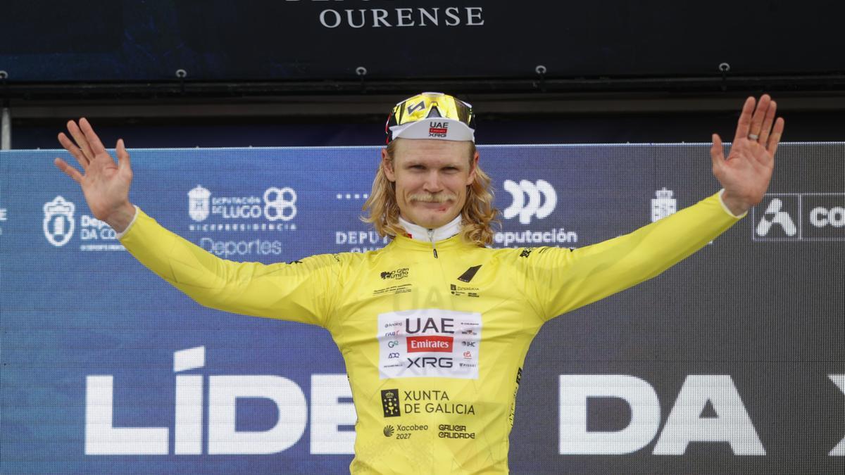 El danés, primer líder de la carrera gallega.