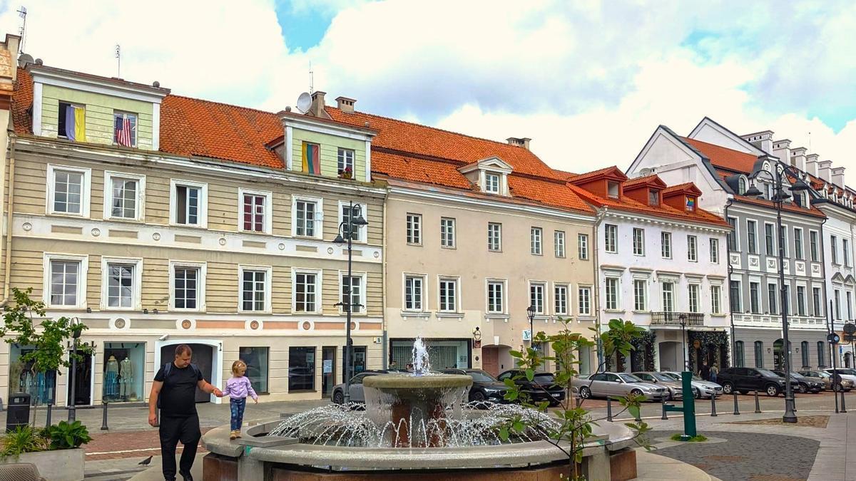 Barrio antiguo de Vilna, capital de Lituania.