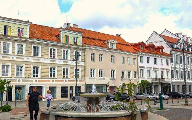 Barrio antiguo de Vilna, capital de Lituania.