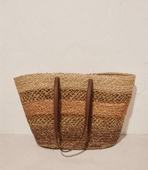 Bolso capazo de yute de Women'secret.