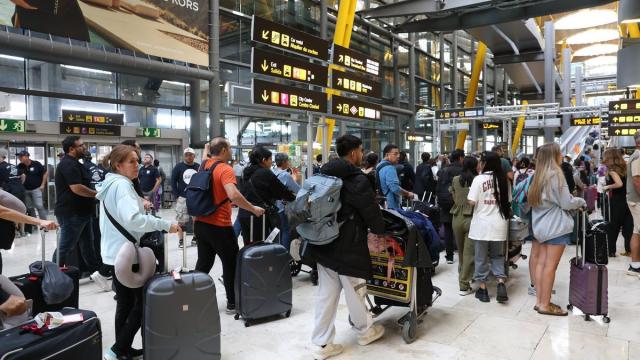 Operación salida en el aeropuerto de Barajas