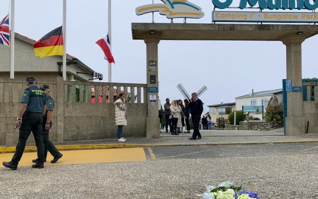 Entrada del camping en el que se cometió este nuevo crimen machista. Entrada del camping en el que se cometió este nuevo crimen machista.