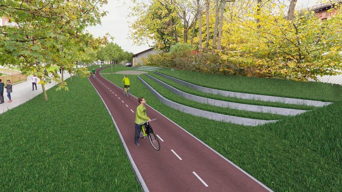Un carril bici sustituirá a las antiguas vías.
