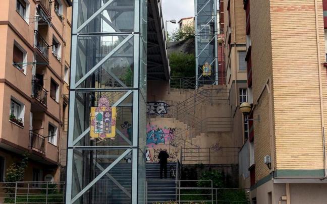 Ascensores de las calles san Pelayo y Aldapa