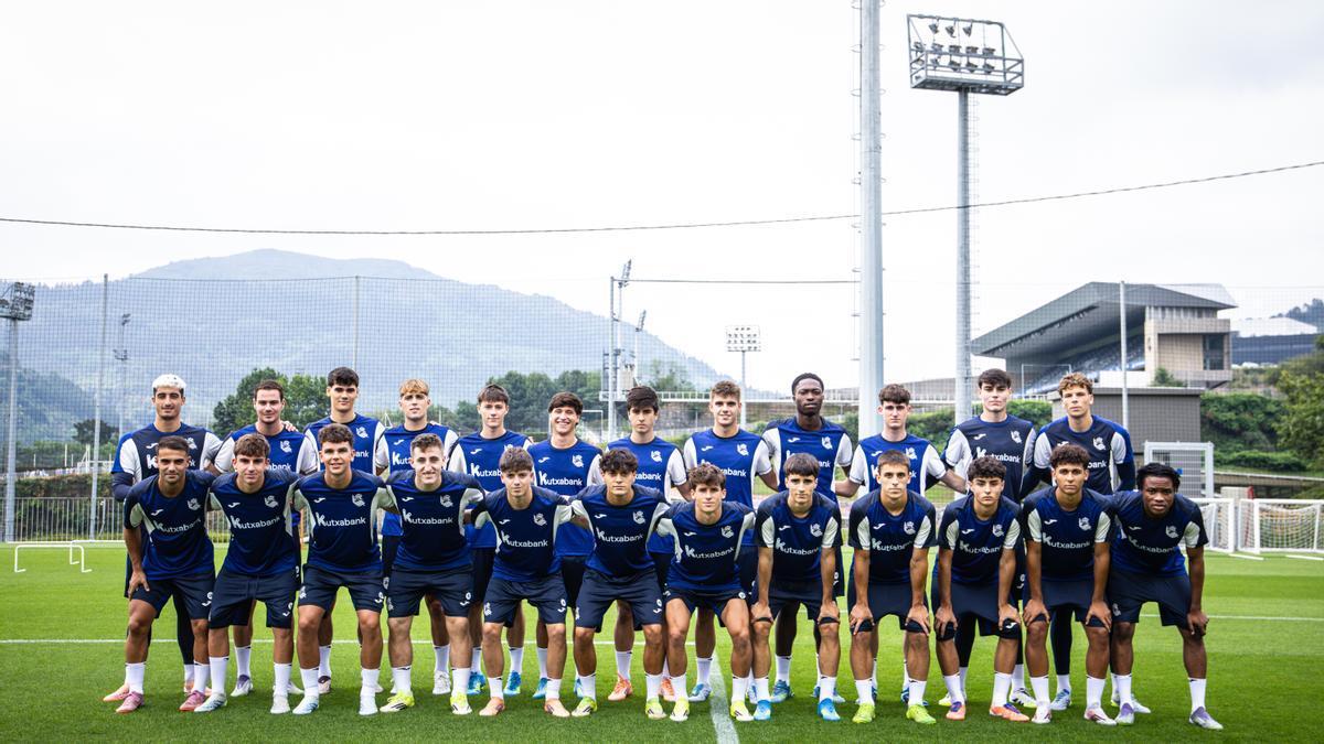El primer entrenamiento del Sanse esta pretemporada. REAL SOCIEDAD