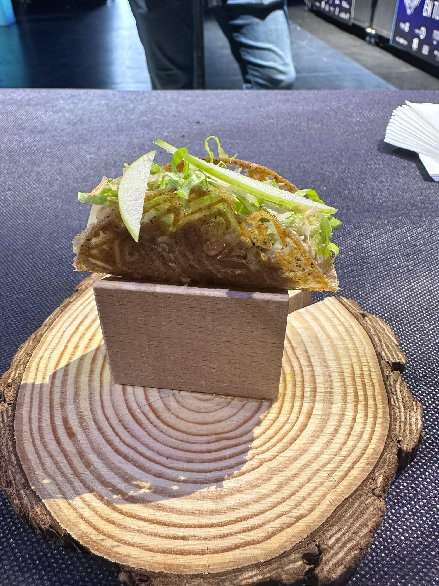 El pincho 'Lore Zuria'.