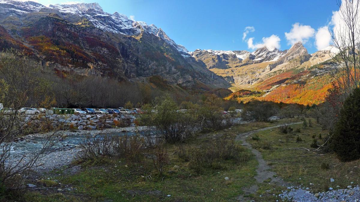 El río Cinca vertebra el valle de Pineta