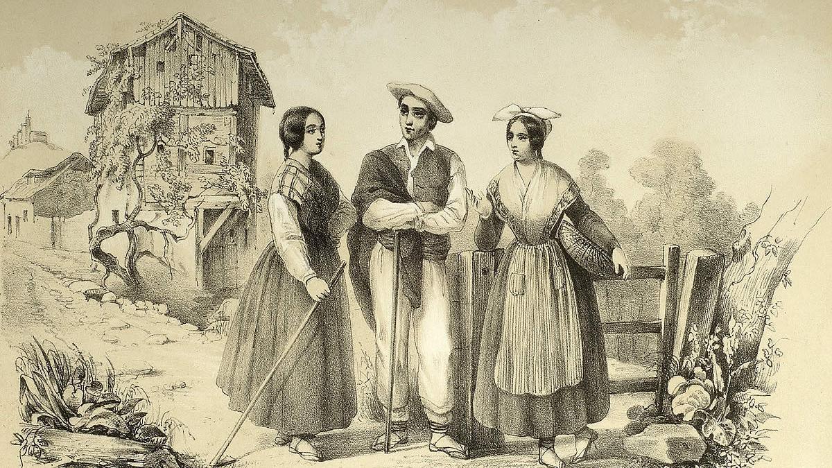 Una imagen de la moda del siglo XIX