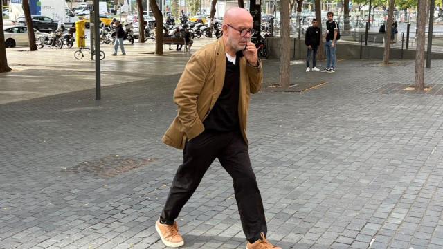 El abogado de Puigdemont, Gonzalo Boye, en la Ciutat de la Justícia.