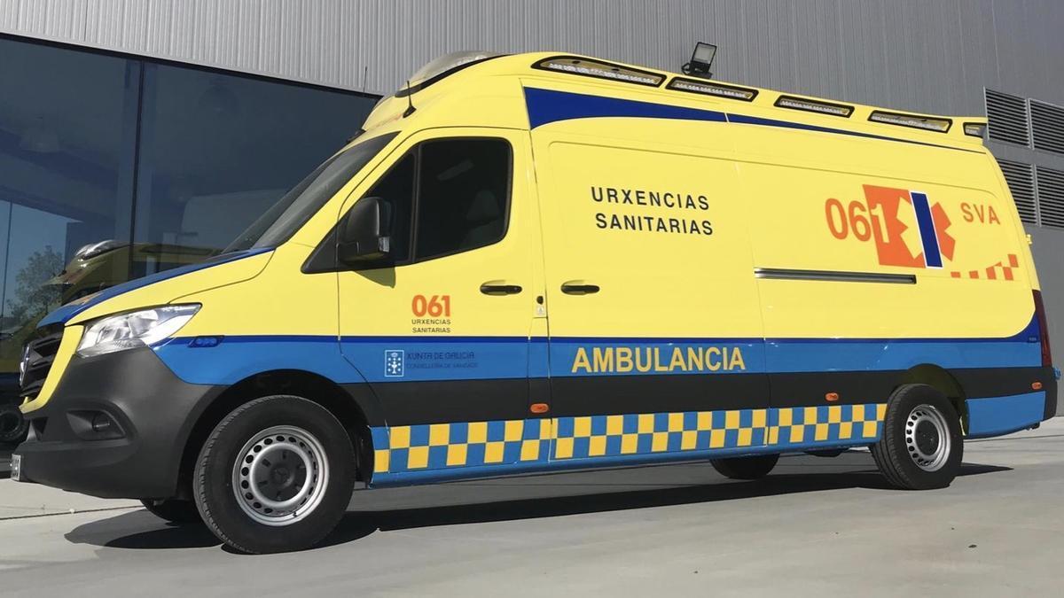 Ambulancia del 061-Urxencias Sanitarias de Galicia.