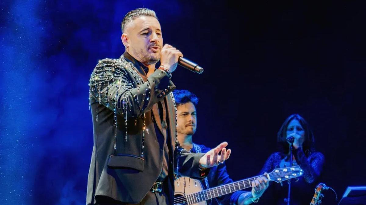 Andy Morales, exintegrante de 'Andy y Lucas', en un concierto reciente