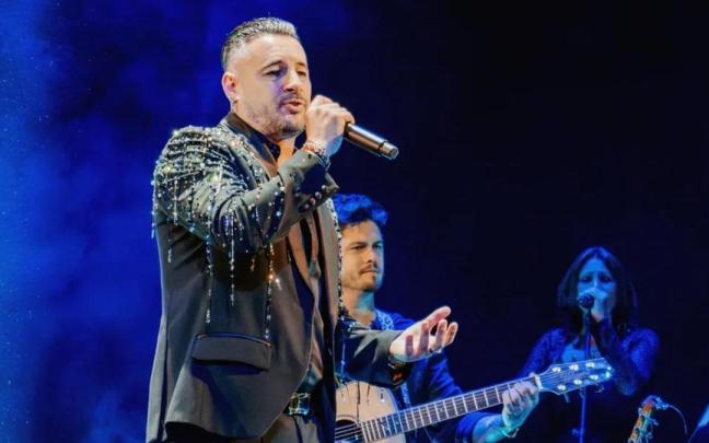 Andy Morales, exintegrante de 'Andy y Lucas', en un concierto reciente