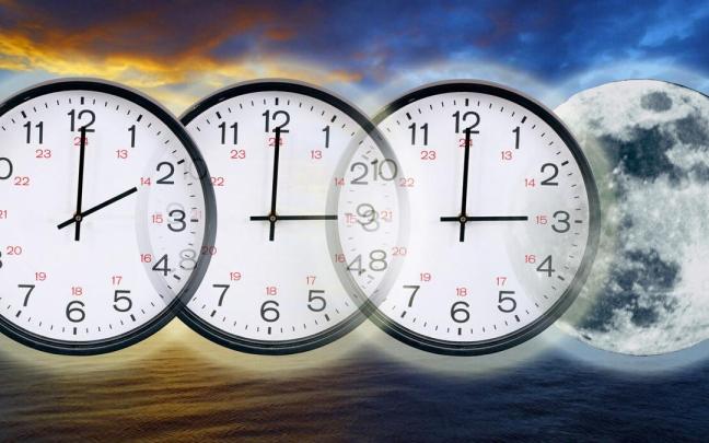Recreación de un cambio de hora.