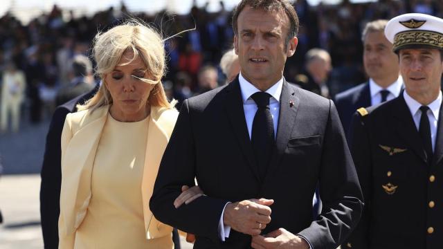 Emmanuel y Brigitte Macron, en una imagen de archivo.